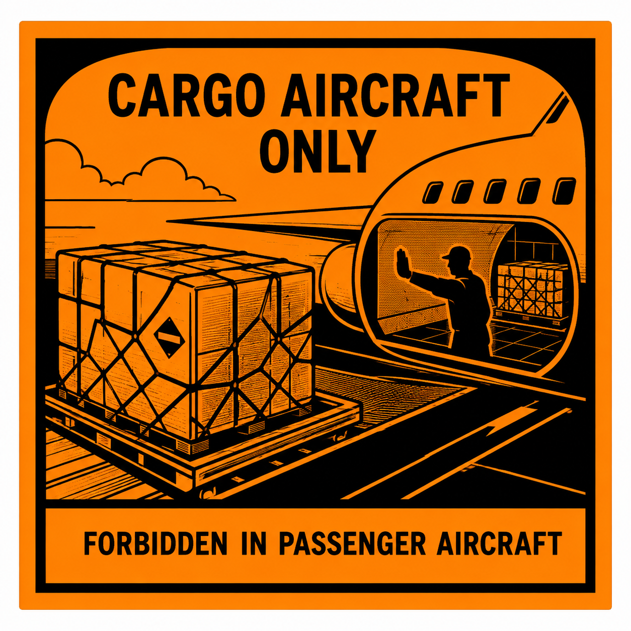 Cargo Aircraft Only Label
